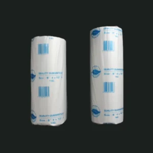 Two rolls of back roll featuring barcode labels and size specifications from Best Econ Store